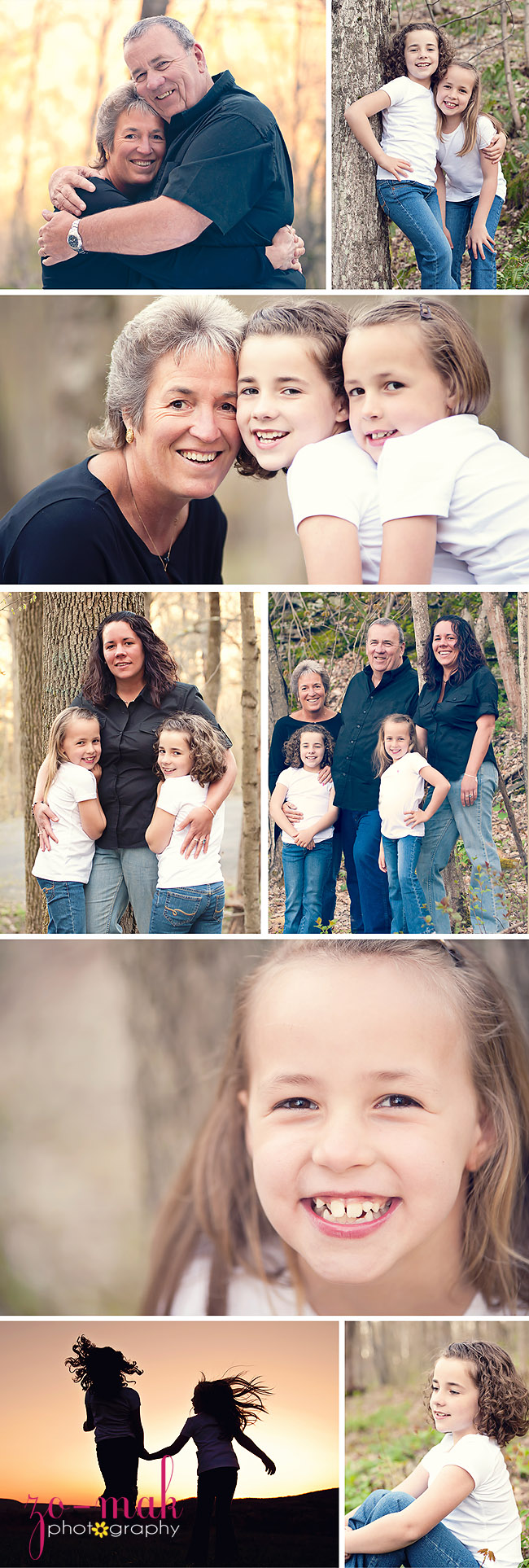 short family blog collage