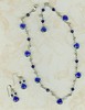 Blue on Blue Necklace and Earring Set