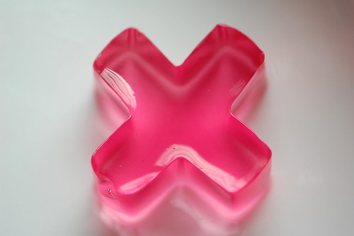 pink X jelly