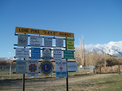 Lone Pine 'Says' Howdy