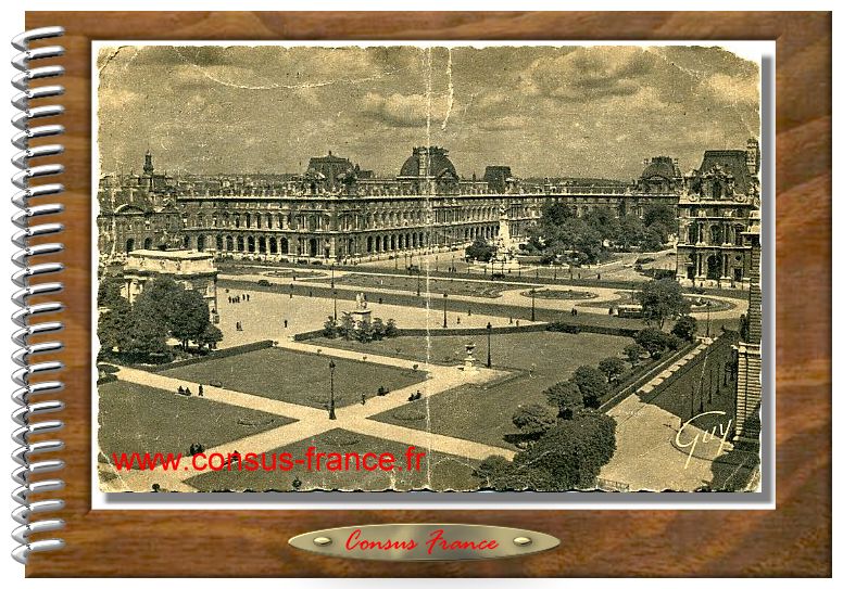 341. - Perspective sur la place du Caroussel et le Palais du Louvre