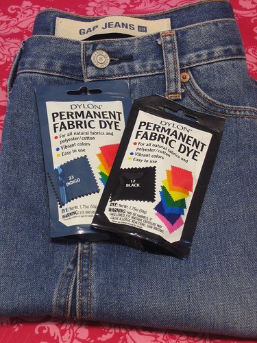 How To Dye Jeans, Blue Re-dye or Ink Wash 