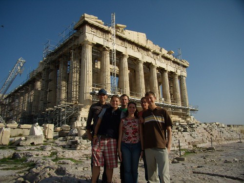 Our group at the Parthenon