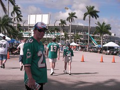 Dad and Dolphins' stadium