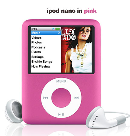 apple nano pink