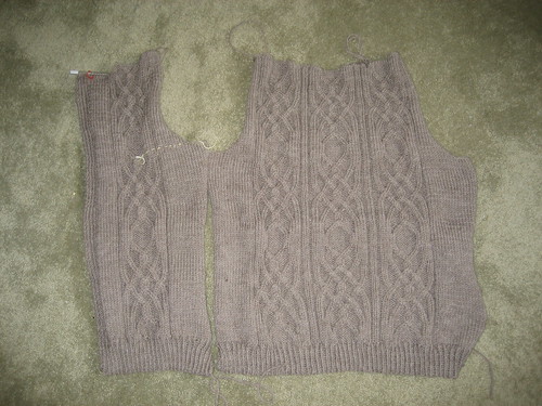 Cable vision cardigan