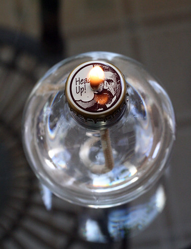 light bulb to oil lamp