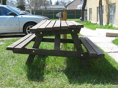 Repaired (Wonky) Picnic Table