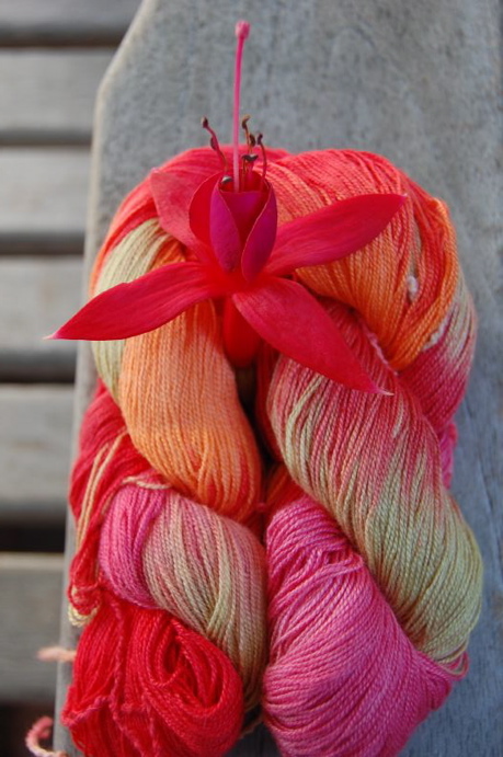 Yarn with Fuchsia