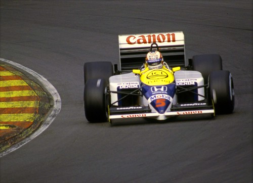 Nigel Mansell Williams FW11 Honda turbo f1 Brands Hatch 1986.