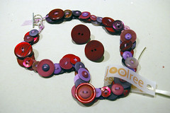 Button Necklace & Earrings