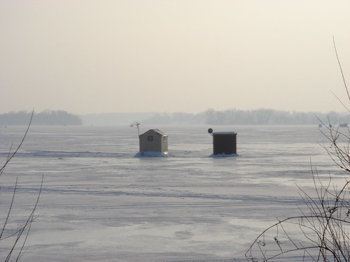 Ice Houses on Lake Minnetonka