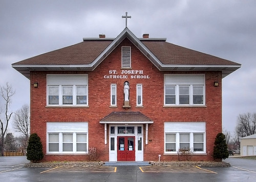 Saint Joseph Roman Catholic Church, in Bonne Terre, Missouri, USA - school