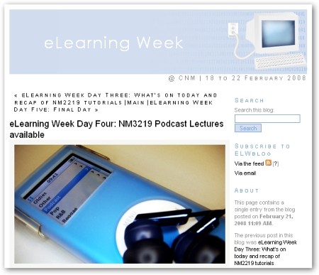 eLearning Week blog