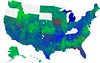 Democratic primary map (BRG)