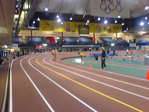 event last night at the Armory 200m indoor track in Washington Heights