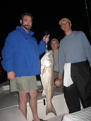 Sands with his Redfish, John, and Bob
