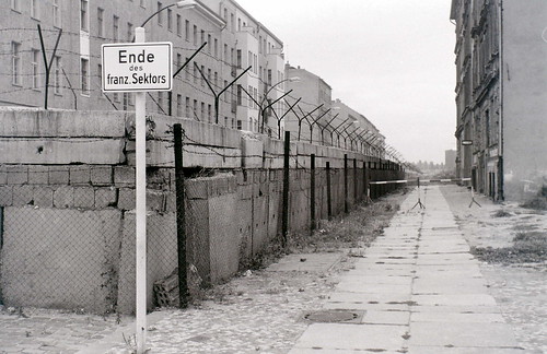 Berlin Wall, probably at Boyenstrasse, 27 August 1962