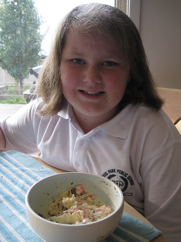 Amy with icecream sundae