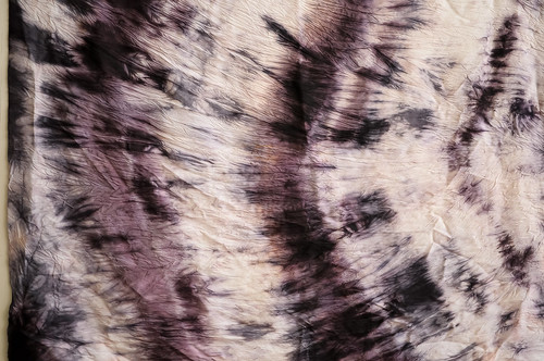 Karyn's Logwood Shibori on Silk