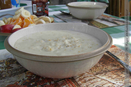 Schottland-Frühstück mit Porridge