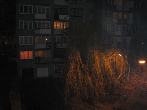 view from balcony in katowice
