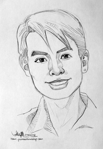guy portrait pencil sketch 7