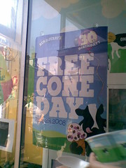 Free Cone Day 4: Sign