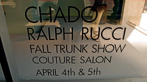 Chado Ralph Rucci in Neiman Marcus window photo 631. Chado Ralph Rucci in Neiman Marcus window photo 631
