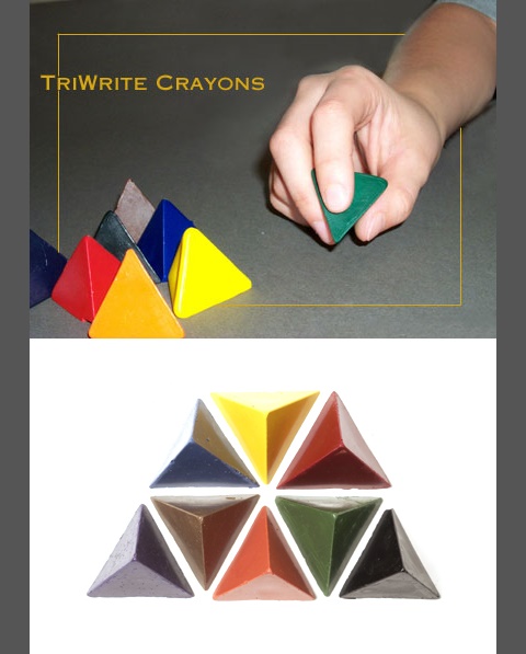 三角錐體型蠟筆