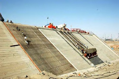 Merowe Dam in Sudan where the largest source for electrical power is being constructed on the African continent. by Pan-African News Wire File Photos