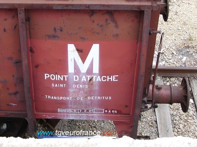 Le point d'attache du tombereau E79 est Saint-Denis. Son utilisation : le transport de déchets.
