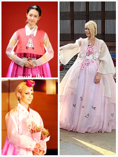 collage 2 Check out Britney Spears and Paris Hilton wearing Hanbok I'm not