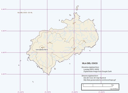 Isla del Coco - EEVS Map (1-50,000)