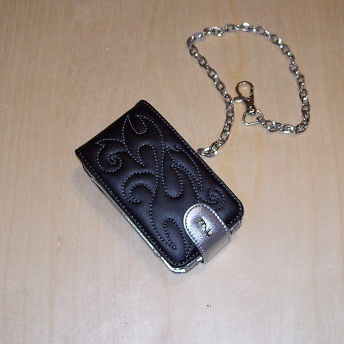 Ipod Touch Wallet Case. The wallet chain connects to a