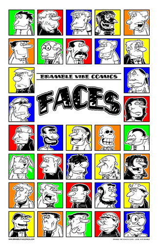 funny cartoon faces. Cartoon Faces Poster funny