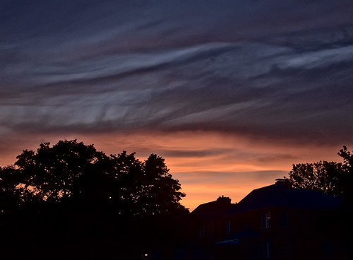 Sunset over Saint Louis, Missouri, USA