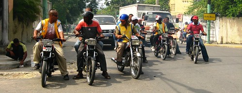 Motorcyclists in Puerto Plata, The Dominican Republic