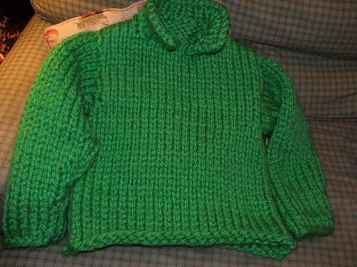 The B-I-G Sweater Completed