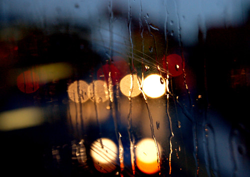 Rainy morning on the bus