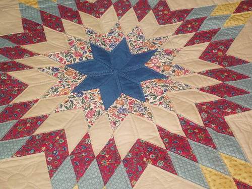 star quilt in progress