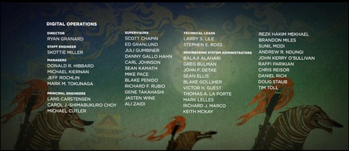 Name in credits of Kung Fu Panda 2 by s_w_ellis