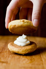 Pumpkin Whoopie Pies  with Cream Cheese Filling