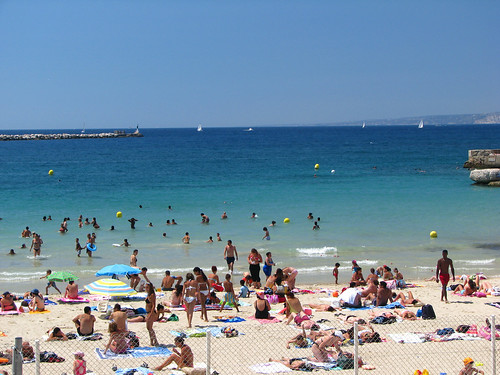 Playa del Mediterráneo en Marsella