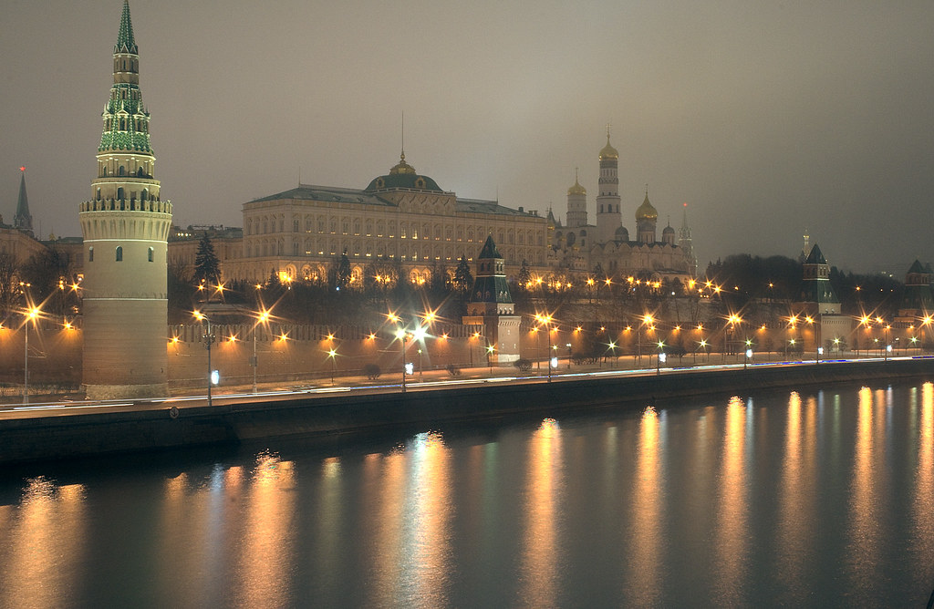 : Kremlin, Moscow river.