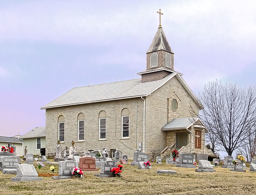 Saint Anne Roman Catholic Church, in French Village, Missouri, USA - exterior
