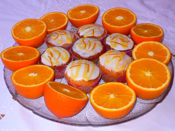 Orange cakes for Fairtrade fortnight