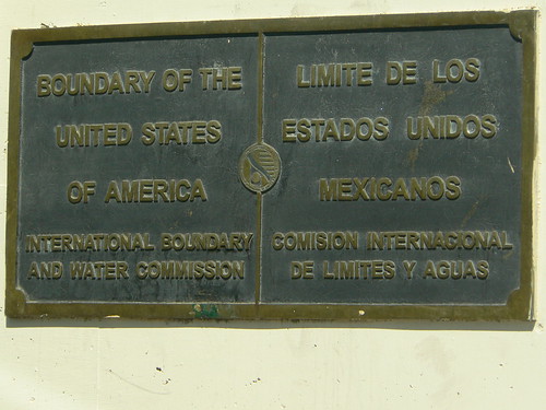 USA Mexico Border Plaque
