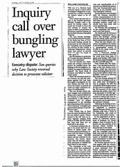 Scotsman 11 October 1996 Iinquiry call over bungling lawyer