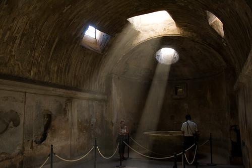 Pompeii Forum Thermae Light Rays (by Philipp Klinger)